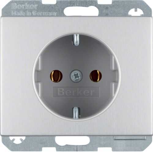 Berker 47157003 Steckdose Schuko K.5, mit Schraub-Liftklemmen, K.5, Aluminium eloxiert Mesch Shop Berker 47157003 Steckdose Schuko K.5, mit Schraub-Liftklemmen, K.5, Aluminium eloxiert Mesch Shop